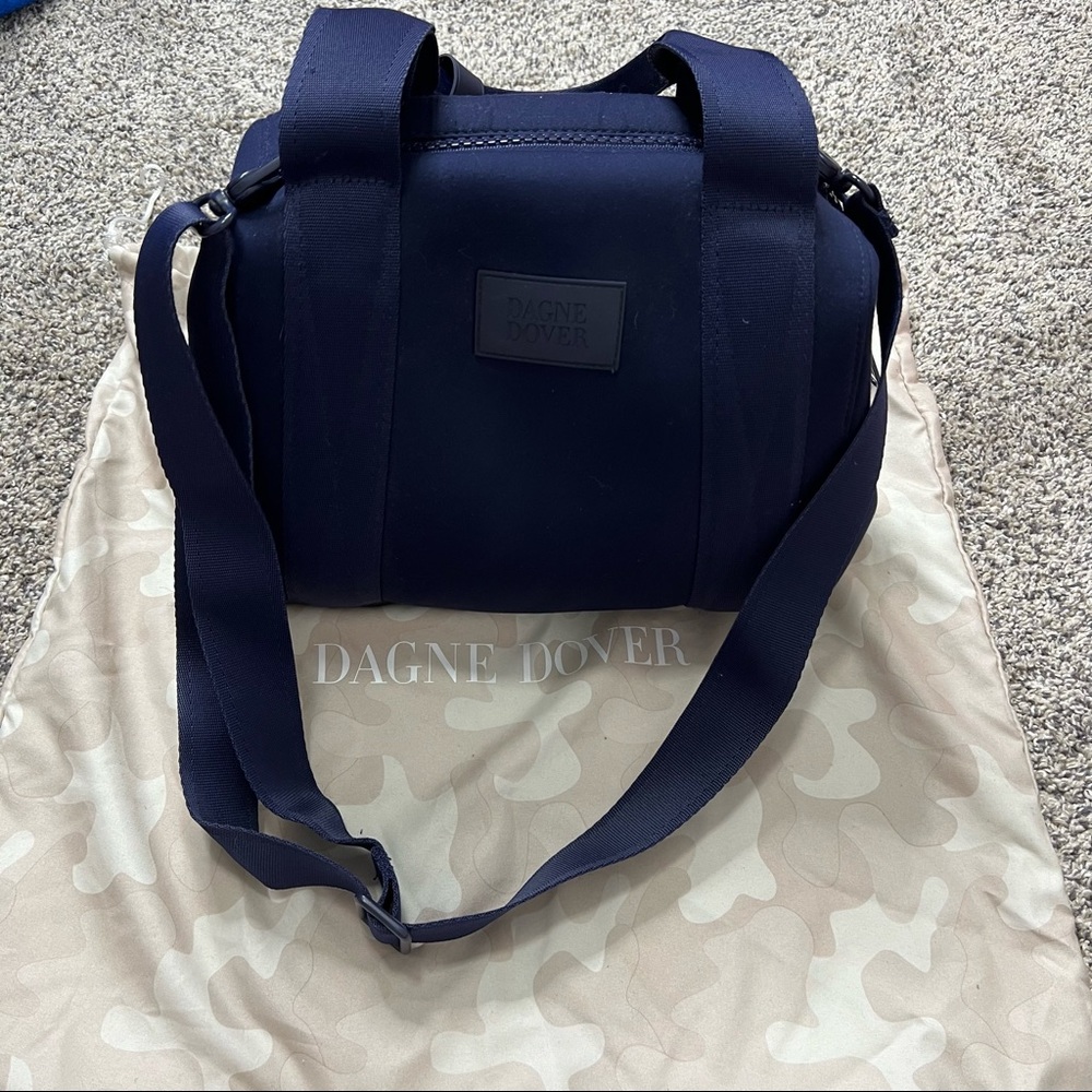 DAGNE DOVER Small London Carryall Bag Navy